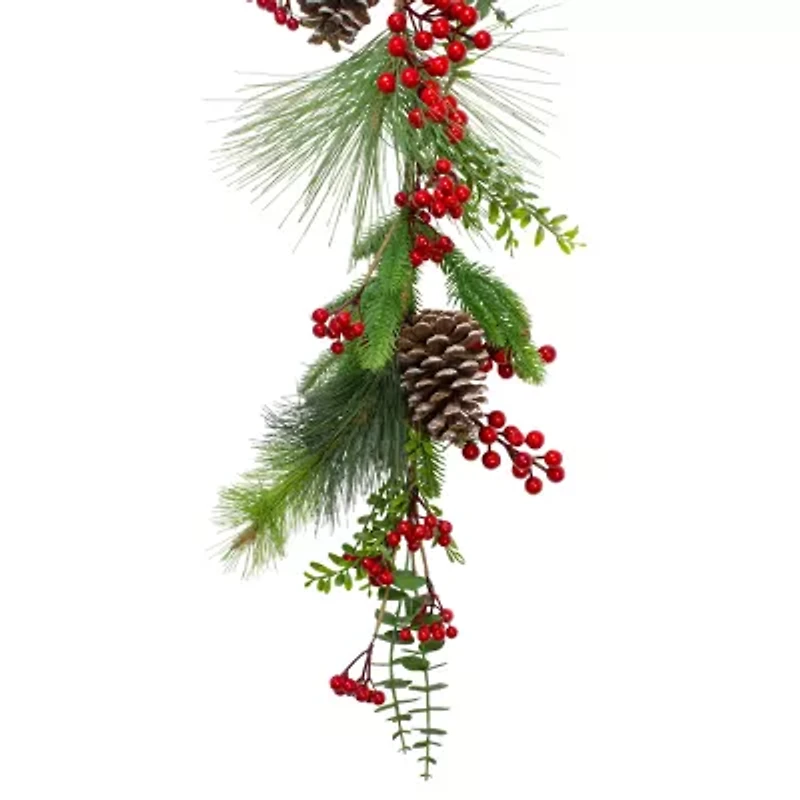 Northlight Berry Pine And Eucalyptus Unlit Christmas Indoor Garland