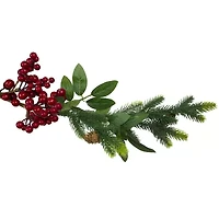 Northlight Pine Springs Berries And Pine Cones Unlit Christmas Indoor Garland