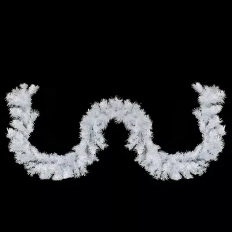 Northlight Icy White Iridescent Spruce Unlit Christmas Indoor Garland