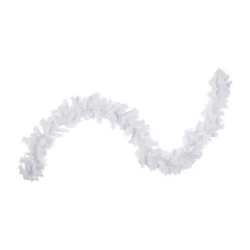 Northlight Icy White Iridescent Spruce Unlit Christmas Indoor Garland