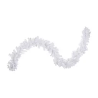 Northlight Icy White Iridescent Spruce Unlit Christmas Indoor Garland