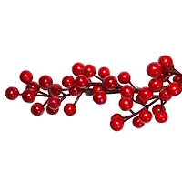 Northlight Shiny Red Berries Unlit Christmas Indoor Garland