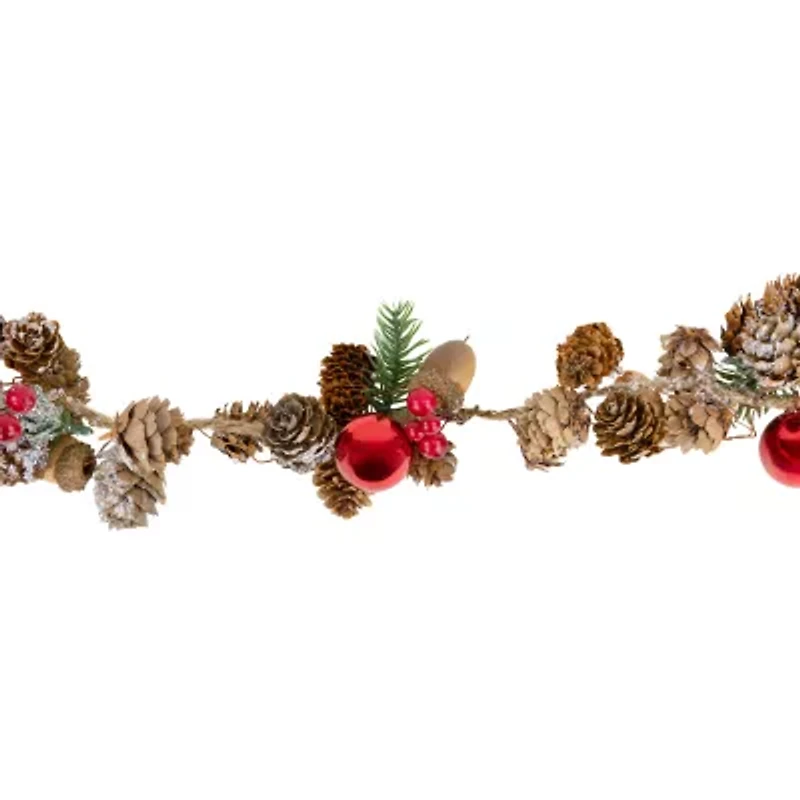 Northlight Pine Cones And Berries Unlit Christmas Indoor Garland