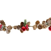 Northlight Pine Cones And Berries Unlit Christmas Indoor Garland