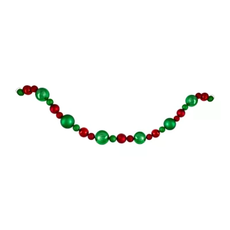 Northlight 3-Finish Shatterproof Ball Christmas Indoor Garland