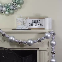Northlight Shatterproof Ball 3-Finish Christmas Indoor Garland