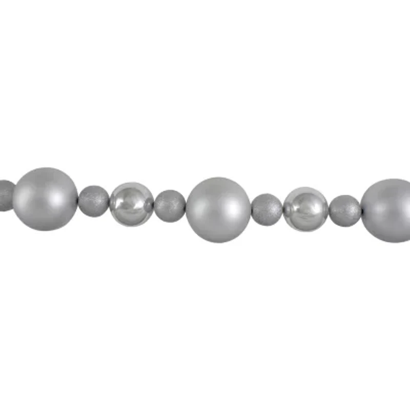 Northlight Shatterproof Ball 3-Finish Christmas Indoor Garland
