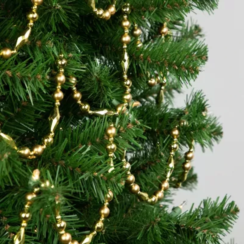 Northlight Shiny And Matte Beaded Unlit Christmas Outdoor Garland