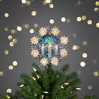 Northlight Silver Candles With Clear Lights Pre-Lit Wreath