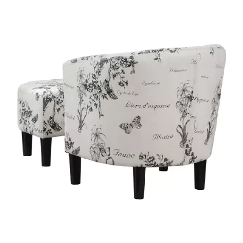 Churchill Chair + Ottoman Set