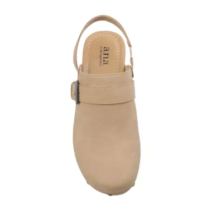 a.n.a Greenfield Womens Round Clogs