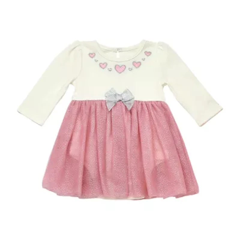 Baby Starters Girls Fitted Sleeve Dress Set