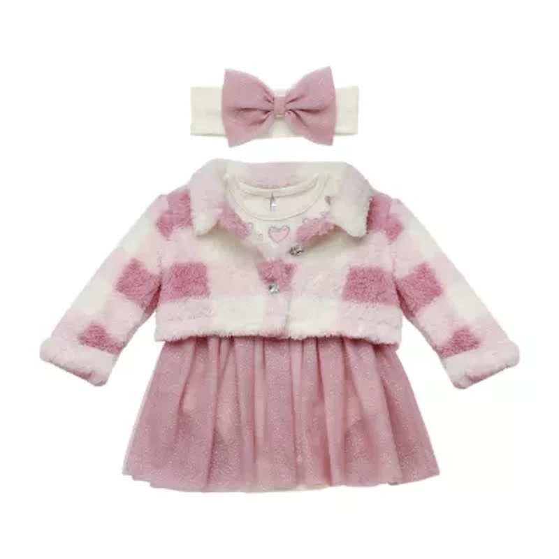 Baby Starters Girls Fitted Sleeve Dress Set
