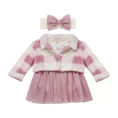 Baby Starters Girls Fitted Sleeve Dress Set