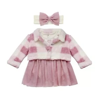 Baby Starters Girls Fitted Sleeve Dress Set