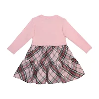Lilt Baby Girls Long Sleeve A-Line Dress