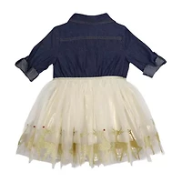 Lilt Toddler Girls 3/4 Sleeve A-Line Dress