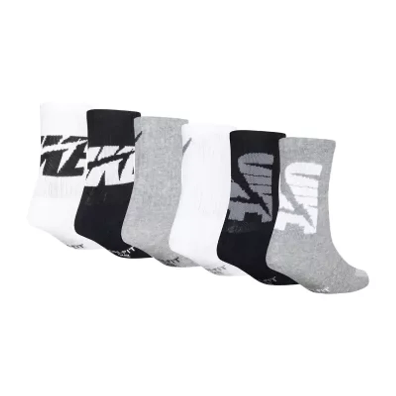 Nike Little & Big Kid Boys 6 Pair Crew Socks