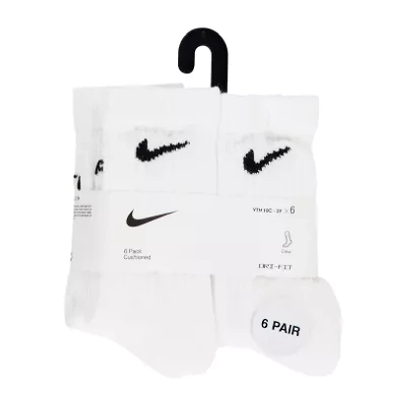 Nike Little & Big Kid Boys 6 Pair Quarter Ankle Socks