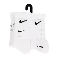 Nike Little & Big Kid Boys 6 Pair Quarter Ankle Socks