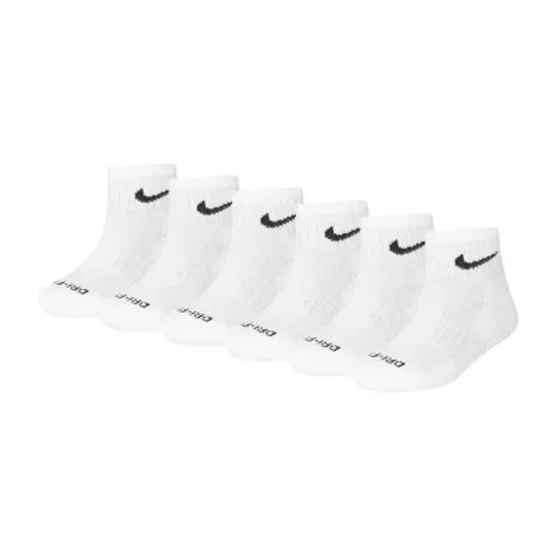 Nike Little & Big Kid Boys 6 Pair Quarter Ankle Socks