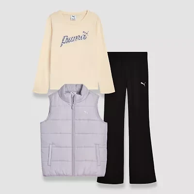PUMA Big Kid Girls 3-pc. Pant Set