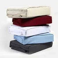 Linum Home Textiles 1800 Tc Microfiber Sheet Set & Pillowcases Wrinkle Resistant Deep Pocket