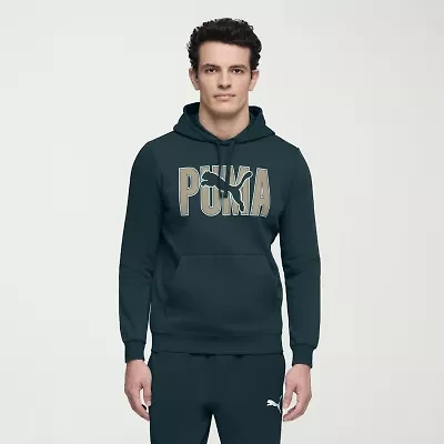 PUMA Mens Long Sleeve Fleece Active Hoodie