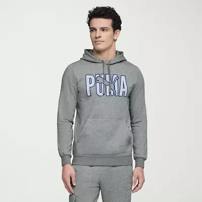 PUMA Mens Long Sleeve Fleece Active Hoodie