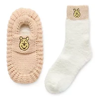 Womens Multi-Pack 2 Pair Winnie The Pooh Slipper Socks