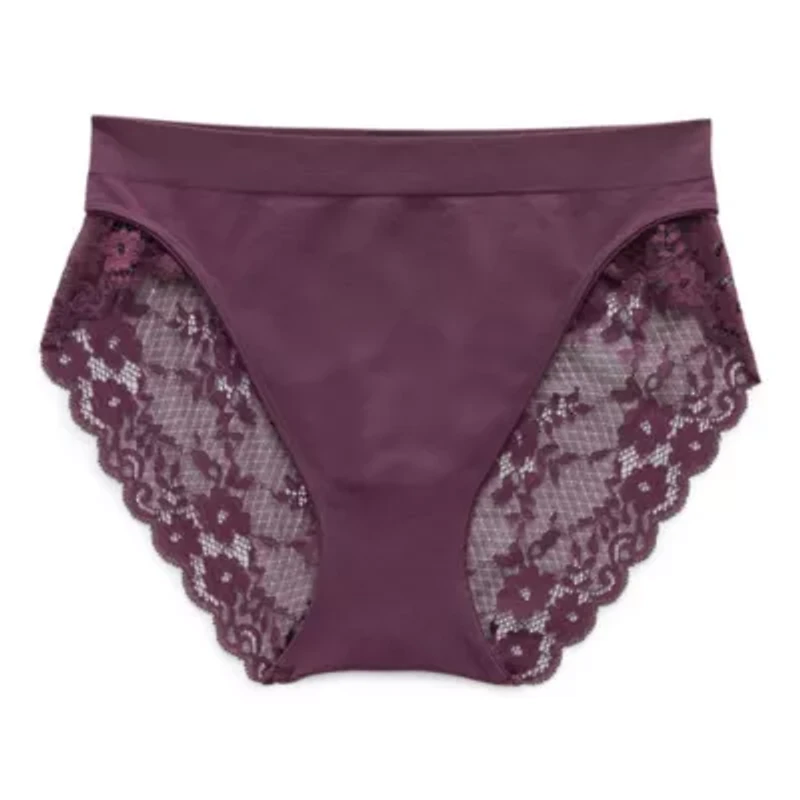 Ambrielle Seamless Lace High Cut Panty