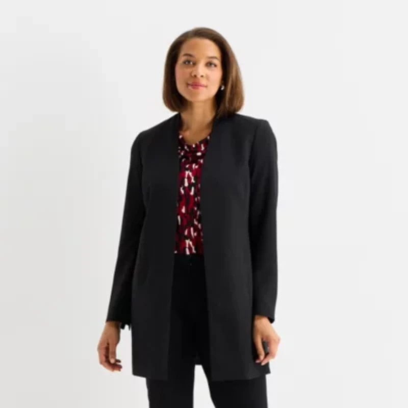 Black Label by Evan-Picone Womens Classic Fit Suit Jacket