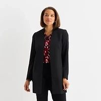 Black Label by Evan-Picone Womens Classic Fit Suit Jacket