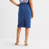 Black Label by Evan-Picone Womens Suit Skirt