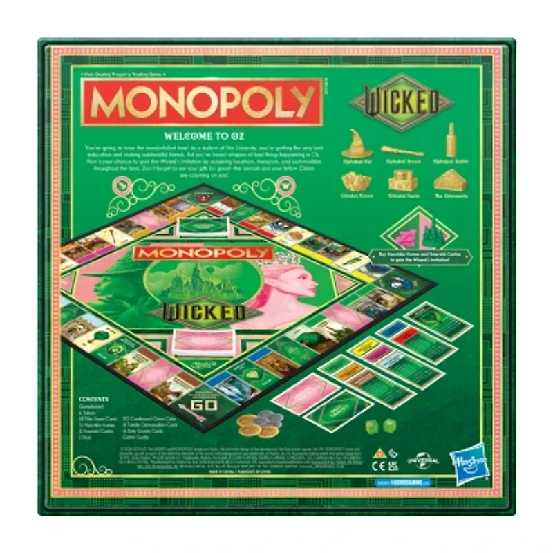 Monopoly Wicked Edition Board Game, Family Games for Kids, Teens, and Adults, Kids Games