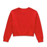 Jingle Ball Girls Round Neck Long Sleeve Sweatshirt