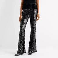 Jingle Ball Juniors Mid Rise Flat Front Pant