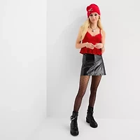 Jingle Ball Womens Juniors V Neck Sleeveless Camisole