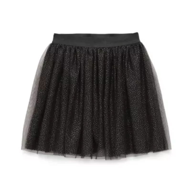 Jingle Ball Girls Mid Rise Mini Skater Skirt
