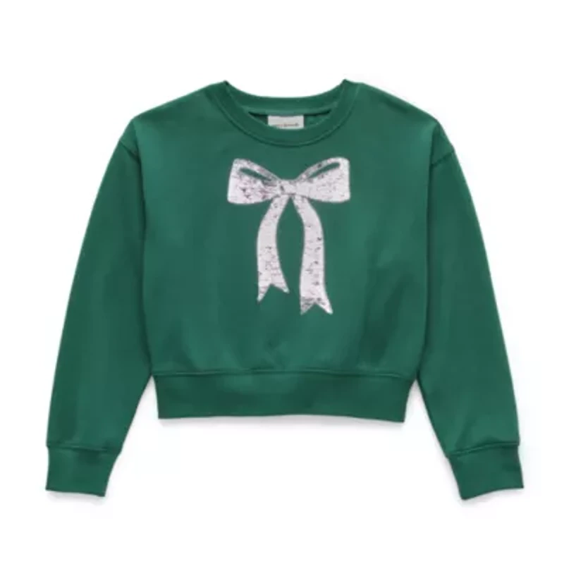 Jingle Ball Womens Round Neck Long Sleeve Sweatshirt