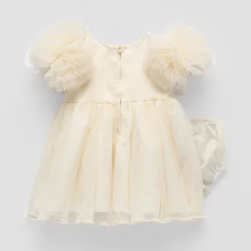 Bonnie Jean Baby Girls Short Sleeve Ruffled Fit + Flare Dress