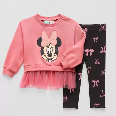 Disney Baby Girls 2-pc. Minnie Mouse Pant Set