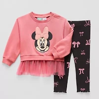 Disney Baby Girls 2-pc. Minnie Mouse Pant Set