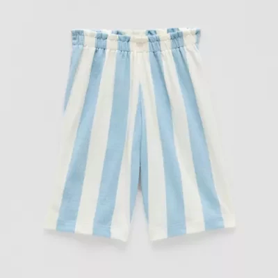 Okie Dokie Baby Girls Wide Leg Regular Fit Pull-On Pant