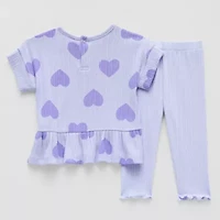 Okie Dokie Baby Girls 2-pc. Pant Set