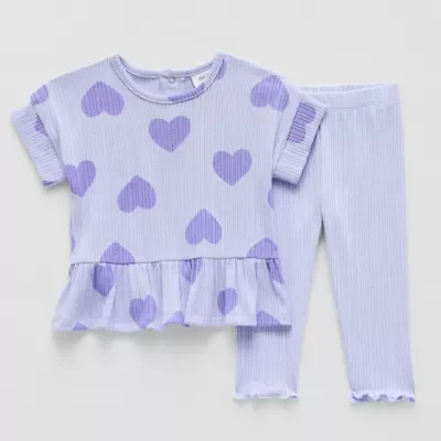 Okie Dokie Baby Girls 2-pc. Pant Set