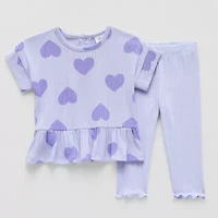 Okie Dokie Baby Girls 2-pc. Pant Set