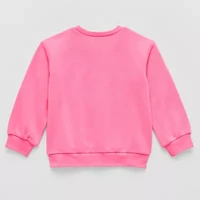 Okie Dokie Toddler & Little Girls Crew Neck Fleece Long Sleeve Sweatshirt