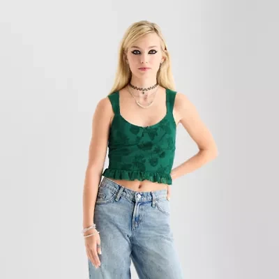 Jingle Ball Womens Juniors Short Sleeve Camisole