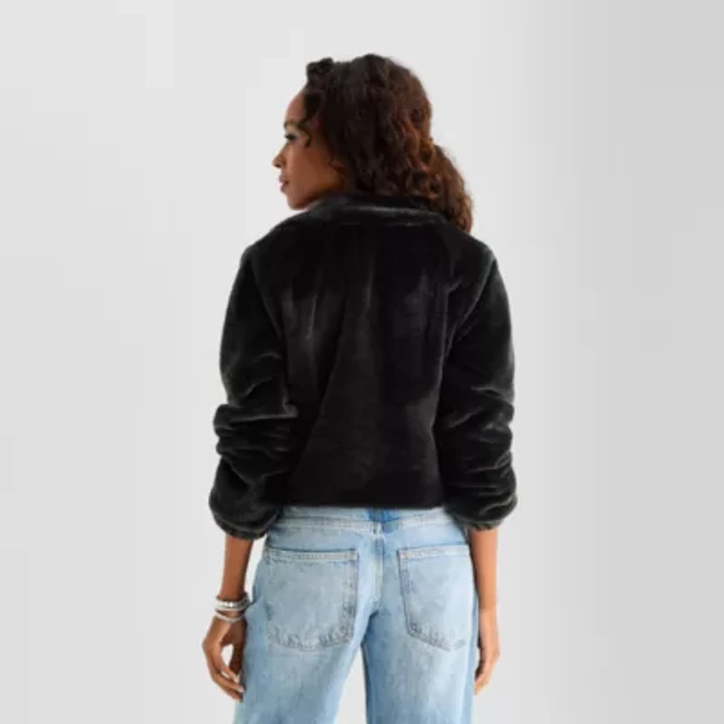 Jingle Ball Womens Lightweight Cropped Coat